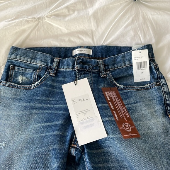 Moussy denim Japanese high end jeans MV Sundance skinny sz28 NWT - Picture 9 of 14